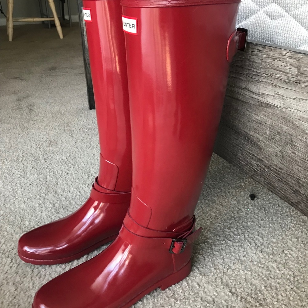 Red Hunter Rainboots